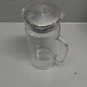 Glass Pitcher with Lid, 1200ml Leak Proof, Glass Water Jugs, BPA-Free, Microwave & Dishwasher Safe Pitcher, Sun & Iced Tea, Sangria, Cold Brew Coffee & More