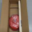 Toilet Plunger Red Heavy Duty Force Cup Rubber with A Long Wooden Handle to Fix Clogged Toilets and Drains, Perfect for Kitchens and Bathrooms (1 pcs)