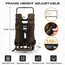 TR Aluminum External Frame Backpack, Adjustable Hiking Hunting Pack, Camo | Heavy-Duty, Top Frame Adjusts 34"-40", Thick Foam Straps & Waist Belt For Large Heavy Loads, Ideal For Outdoor Camo Hunting