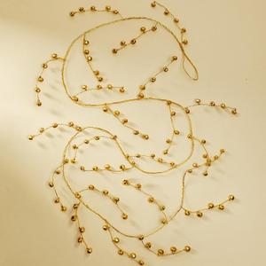 Sosation 78 Inch Christmas Jingle Bell Garland Gold Metal Vintage Hanging Jingle Bell Garland Hanging String for Christmas Tree Home Office Wall Door Crafts Decorations