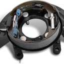 926-269 Rear Loaded Brake Backing Plate Assembly with Parking Brake Shoes Compatible with Dodge Ram 2500 Pickup 2003-2008,Ram 2500 2010 RWD, Ram 3500 Pickup 2003-2008, for RAM 2500 2011 RWD