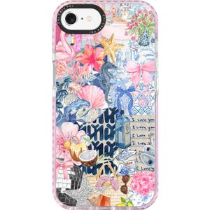 for iPhone 7/8/SE Case, Coastal Romantic Y2K Design with Military-Grade Drop Protection, Romantic Ocean Theme Ocean Theme TPU Cover with 1.5mm Camera Protection for Women Girls