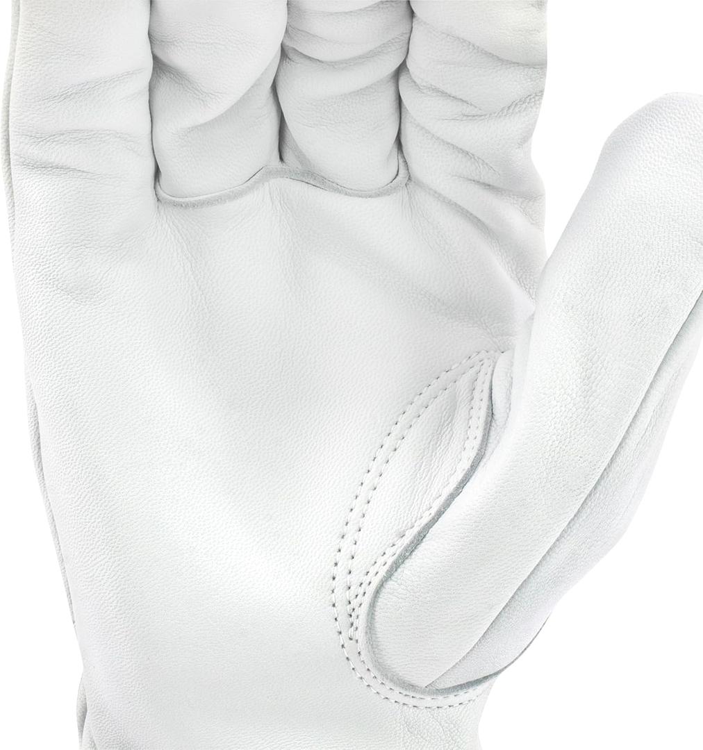 Radians Unisex Cut Resistant A6 KAMORI White Grain Goatskin Driver, White, Size S
