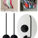 Cup Lid Organizer, 7.67in Tumbler Lid Organizer, Used for Kitchen Cabinet Organization Under Cabinet Tumbler Lid Organizer, Suitable for Cup and Lid Organizer(Round 2 Pcs)