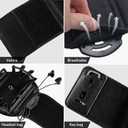 Wristband Phone Holder for Running,Forearm Armbands 360 Rotatable & Detachable Compatible with All 4.5-7 inch Cellphone for iPhone 16/15/14/Pro/ProMax/13/12/11/mini/XS/XR,for Workout Jogging
