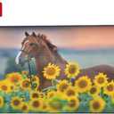 Horse in Sunflower Field Mailbox Covers Magnetic Standard Size 18" X 21" Animal Mailbox Cover Decorations Wrap