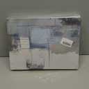 3 Pcs Navy Blue Abstract Canvas Wall Art Modern Minimalist Neutral Blue and Grey Paintings Pictures Wall Decor Poster Print Artwork for Living Room Bedroom Office Home Decoration