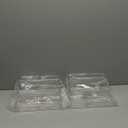 Oizeir Clear Spice Rack (2-Pack)  3-Tier Acrylic Organizer for Cabinet  Deep Spice Shelf  10.4 x 9.6 x 4 Inches  Holds Seasoning and Condiments