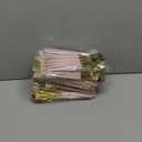 I00000 144Pcs Pink Plastic Silverware, Gold Disposable Flatware with Pink Handle, Gold Plastic Cutlery Set Includes: 48 Forks, 48 Knives and 48 Spoons Perfect for Party & Wedding