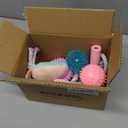 XIUGOAL Pink Puppy Toys for Boredom - 23 Pack Puppy Chew Toys for Teething, Interactive Dog Toys for Puppies, Cute Small Dog Toys with Treat Ball, Squeaky Dog Chew Toys and Ropes