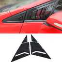 Window Louvers for 9th Gen Honda Civic Sedan 2012 2013 2014 2015 Front Side Window Louvers Air Vent Shades Panel Cover Auto Exterior Decoration AccessoriesFront Side Carbon Fiber