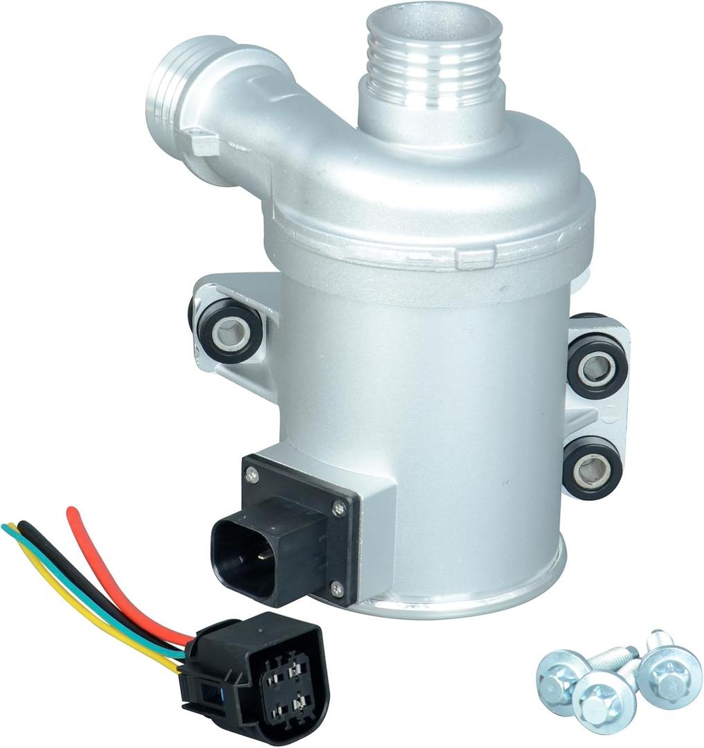 11517604027 Electric Engine Water Pump with Bolts Plug Compatible with BMW Z4 X1 X3 X4 X5 220i 228i 325i 328i 328i GT xDrive 428i xDrive 520i 528i 2.0L Replace OE 11518635089 11518625097