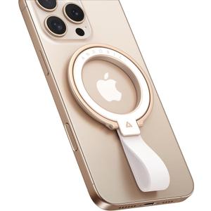 andobil [2026 Unrivaled Stability] Magnetic Phone Grip Holder for MagSafe Ring Stand Holder Kickstand Compatible with MagSafe Accessories for iPhone 17 Air 16 Pro Max Plus 15/14/13/12&Android,Rosegold