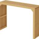 ROOMTEC Narrow Console Tables for Entryway, 46" Solid Wood Console Table Behind Couch, Farmhouse Entryway Table with Storage, Console Tables for Living Room, Hallway, Foyer (Nature, Console Table)