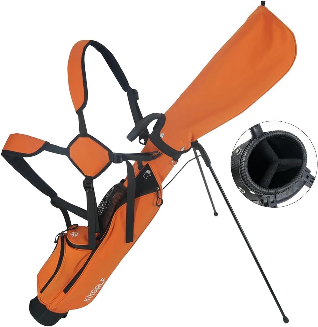 Lightweight Stand Golf Bag with Cooler Rain Cover 7 Clubs Capacity