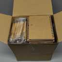 Kosiz 100 Pcs/ 50 Set Mother's Day Christian Gift Bulk Include Spiral Notebook and Bible Verse Ballpoint Pen Prayer Journal Religious Gift for Church Members & Study Groups Women Men Sunday School (Brown)