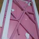 ODK Small Desk, 27.5 Inch Computer Desk for Small Spaces, Kids Desk with Storage, Study Table with Monitor Stand for Homeschool, Pink