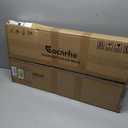 Adjustable Overbed Bedside Table, Hospital Bed Table with Wheels, Portable Rolling Desk, Mobile Small Standing Desk, Rolling Laptop Stand, Computer Cart, Black