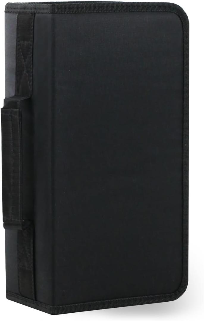 YILAG DVD Case CD Storage, 128 Capacity CD Cases Holder DVD Storage Case Holders CD DVD Disc Case Storage Wallet Binder for Car Home Office Travel (128 Black)