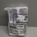 Sanwuta 6 Pcs Clear Hard Zipper Case Hard Plastic Zipper Pouches Makeup Bag Pencil Pouches Transparent Cases for Snacks Plastic Storage Organizer Box for Travel(White,5 x 3 x 2 Inch)