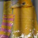 5 Pcs Halloween Bird Costume Adult Women Bird Costume Accessories Bird Mask Yellow Feather Boa Tulle Skirts Striped Thigh High Socks Gloves for Cosplay Party