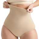SHAPERMINT Shapewear for Women - Seamless Shapewear Tummy Control Panty, Body Shaper, Tummy Control Underwear for Women Nude, M/L