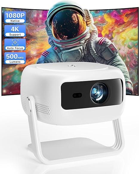 XIAPIPRO 400ANSI 1080P Full HD Projector, Home Theater Projector with WiFi & Bluetooth, LED Projector for Movies, Gaming, and Outdoor Use – Compatible with TV Stick, Laptop, Smartphone, USB, HDMI
