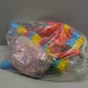 16" Cinco de Mayo Pinata, Large Rainbow Color Donkey Pinata 16 x 13 x 5.5 ln with Stick and Blindfold for Fiestas Mexican Party Decoration, Photo Prop, Taco Tuesday Event