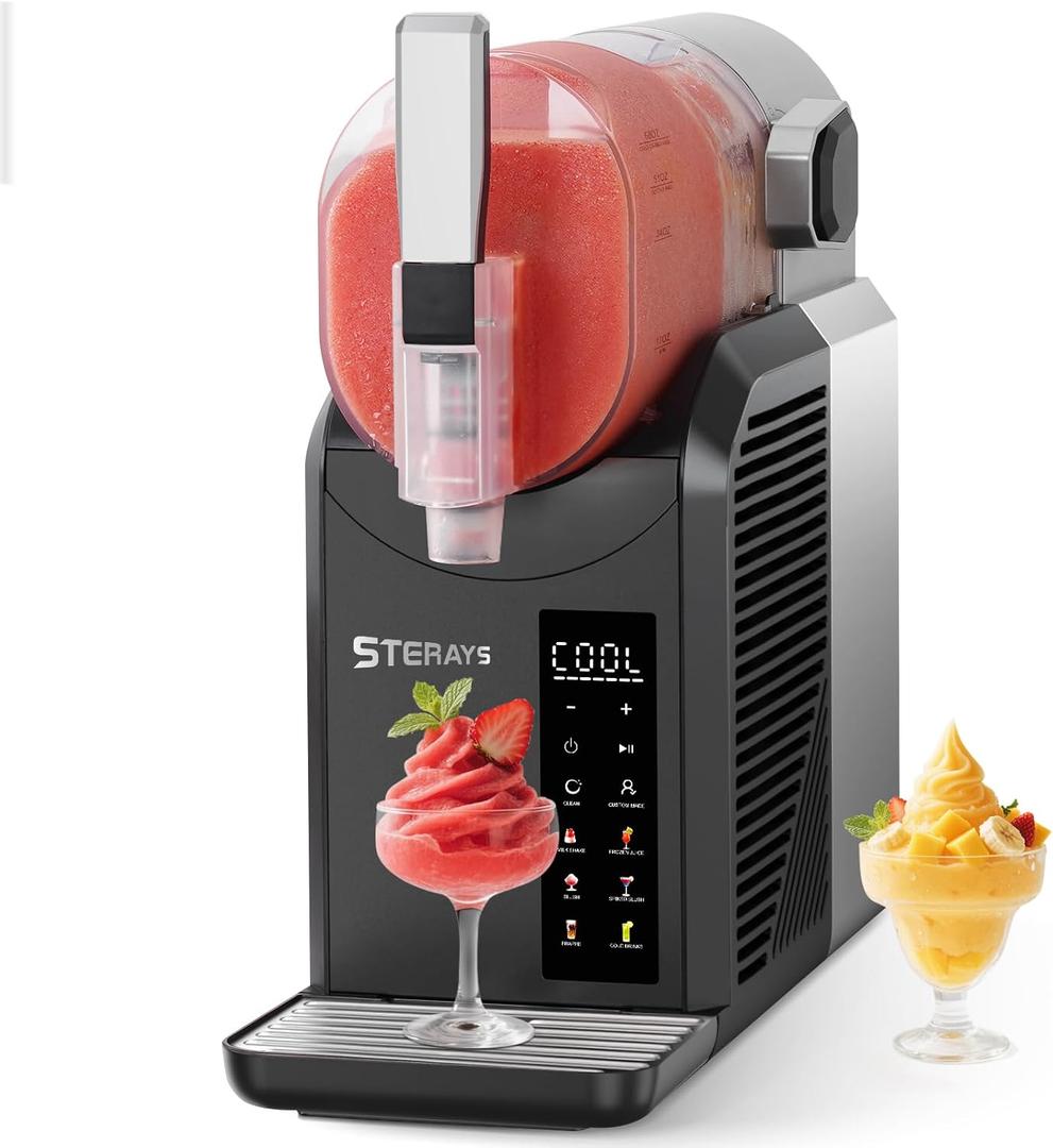 Slushie Machine,Slushy Machine for Home,6 Pre-Set Programs, Auto Clean Function,No Ice Needed, Commercial Frozen Drink Machine for Milkshake,Frappe,Margarita,Cold Drink,Slush and More
