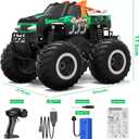 HOMETALL Remote Control Monster Truck Toys - 1:16 Waterproof All Terrain RC Car Fast Remote Control Car with Crashworthy Body, Electric Vehicle Kids Truck Toys for Boys and Girls,Age 6+,Green
