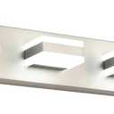 SOLFART LED Modern Bathroom Vanity Lights Over Mirror Fixture Brushed Nickel Vanity Light 6 Light LED Nickel Wall Light