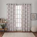 EXCLUSIVE HOME Kochi Light Filtering Linen Blend Grommet Top Curtain Panel Pair, 54"x96", Natural