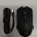 Redragon Wireless Gaming Mouse, TriMode 2.4G/USBC/Bluetooth Mouse Gaming, 12000 DPI, RGB Backlit, Fully Programmable, Rechargeable Wireless Computer Mouse for Laptop PC Mac, Black