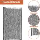 2 Pack W10535950 Aluminum Mesh Grease Microwave Oven Filters Replacement for Whirlpool Replace W10535950, PS8769987