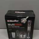 Mueller Multistick 5-in-1 Immersion Blender Handheld,12 Speed Hand Mixer-Turbo Boost,Heaviest Duty Copper Motor,Titanium reinforced Blades Hand Blender,Milk Frother Wand,Whisk,Beaker,Chopper,Grey (Gray)