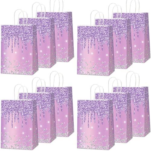 12Pcs Purple and Silver Gift Bags Glitter Diamond Goodie Bag Happy Birthday Treat Bag Glitter Purple Candy Bags Supplies for Wedding Bridal Baby Shower Holiday Party Favors Decorations 4.7*3.15*8inch 12Pcs Purple and Silver Gift Bags Glitter Diamond Goodie Bag Happy Birthday Treat Bag Glitter Purple Candy Bags Supplies for Wedding Bridal Baby Shower Holiday Party Favors Decorations 4.7*3.15*8inch