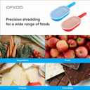 Graters for Kitchen - Grater with Handle - Plastic Shredder Kitchen with Container - Hand Grater for Boiled Potatoes, Carrots, Beets, Prepping Fruit Purees, 2 Pcs