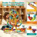 Electric Train Set Race Track for Kids 3 4 5 6 7 8 Years Old, 138PCS