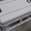 SportPet Designs Plastic Kennels Rolling Plastic Wire Door Travel Dog Crate, XXL (39.5"L x 26.5"W x 29.3"H)