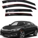 GXYWADY 4PCS Window Vent Visor Rain Guard Shade Replacement for Civic Sedan 2016 2017 2018 2019 2020