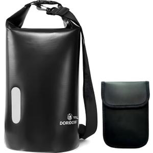 Faraday Bags 11L Set, Waterproof EMP Bag, Military Grade Faraday bag, RFID Signal Blocking Shield Bag, Large Dry Bag for Phones & Laptops Security, Protect Data Devices From Hacking