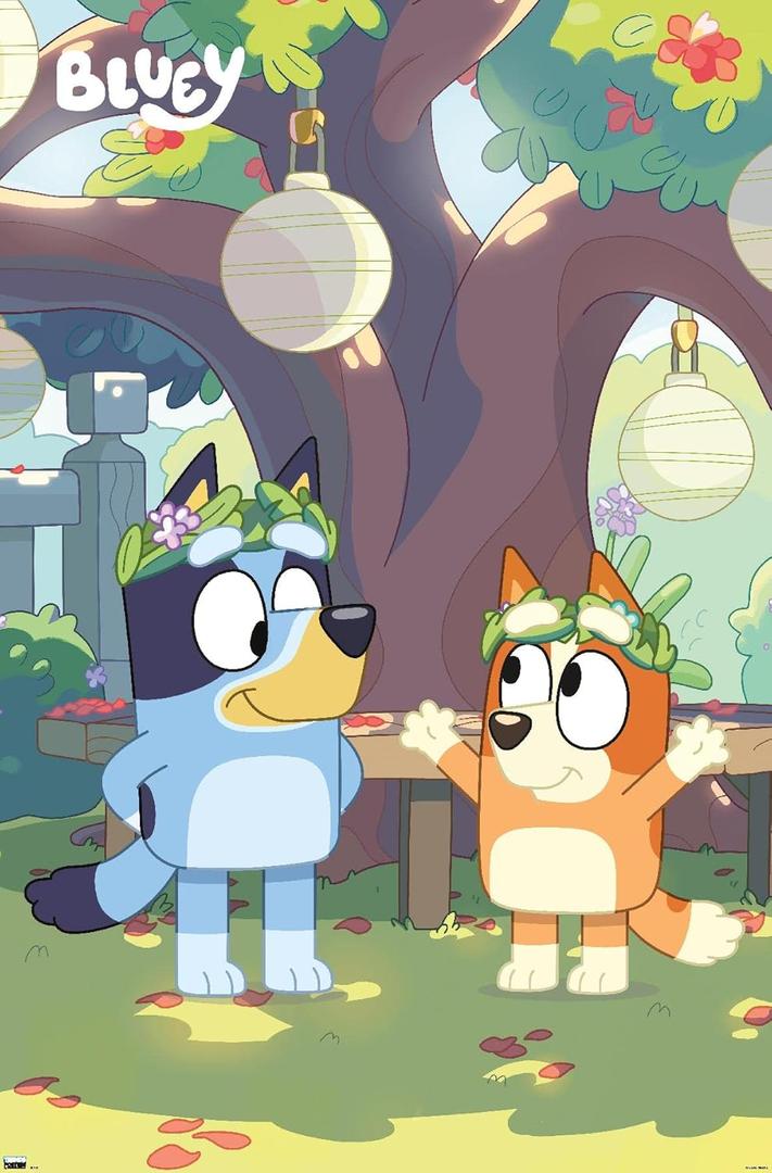 Bluey - Duo Wall Poster, 34L" x 22.4W", Unframed Version 5 Pack