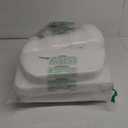 AAAAAcessories D-Shaped Chair Cushions, 2" Thick Dining Chair Pads with Ties and Removable, Machine-Washable Cover, 17" x 16", Set of 4, Oatmeal Beige