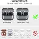 2 x KOREDA Compatible with Samsung Galaxy Buds 3 Case & Galaxy Buds 3 Pro Case with Cleaner Kit, Military TPU Shockproof Protective Hard Cover with Secure Lock for Men (Red)