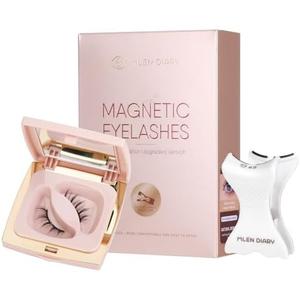 Dual Magnetic Eyelashes, Soft Magnetic Lashes Without Eyeliner, Reusable Lightweight Magnetic False Eyelashes with Applicator for Natural Makeup, No Need Glue
