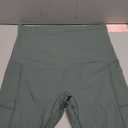 POSHDIVAH Women's Maternity Yoga Shorts Over The Belly Bump Summer Workout Running Active Short Pants with Pockets 5"/8" (Large, Crab Green 8")