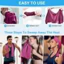 U-pick Cooling Towels (40"x12"),Cooling Towel for Neck and Face,Soft Breathable Ice Towel for Gym,Yoga,Workout,Sport,Camping,Cruise