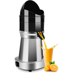 YUANHAO Commercial Stainless Steel Electric Citrus Juicer - 120V, 1400 RPM