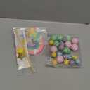 39 Pcs Pastel Balls Cake Toppers Daisy Flower Cupcake Decoration Boho Rainbow Cake Topper with Happy Birthday Banner for 70s Groovy Hippie Party Supplies