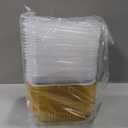 40 Pack 1.5 LB 7.2"5"1.8" Aluminum Pans with Lids Heavy Duty, 25 Ounce Aluminum Food Containers Disposable Tin Foil Pans with Lids for Baking, Meal Prep, Freezer, Heating and Takeout